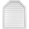 Ekena Millwork Octagonal Top Surface Mount PVC Gable Vent w/ 2"W x 2"P Brickmould Sill Frame, 30"W x 36"H GVPOT30X3603SF - alternate 1